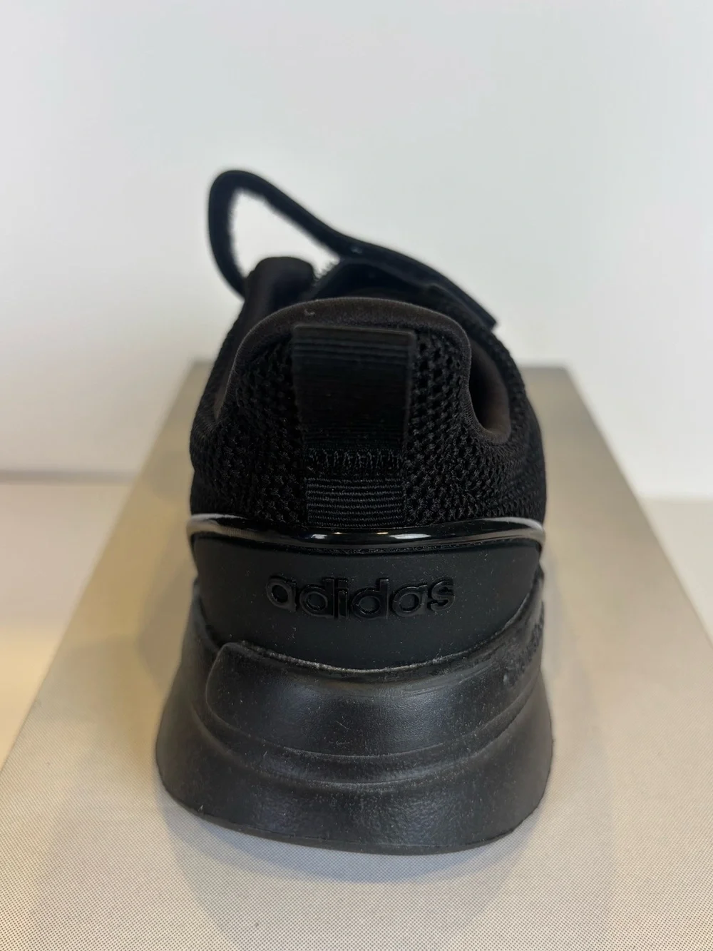 NWT adidas Kids Racer TR21 C Triple Black Sneakers Sz 3